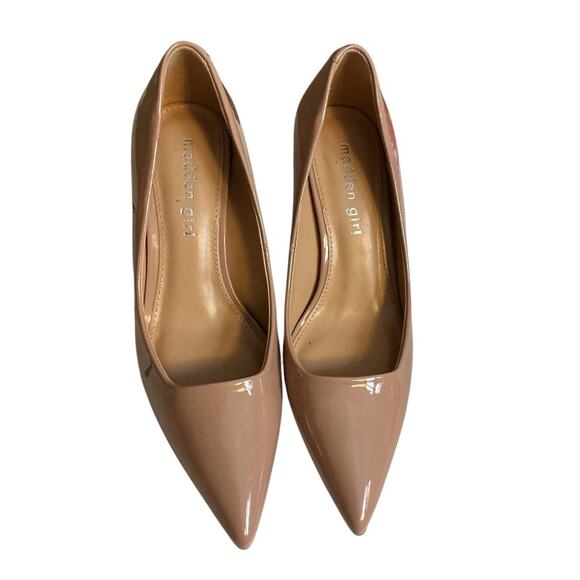 Steve Madden Brynn Blush Pinkish Tan Patent Kitten Heels Pumps Size US6.5M - Picture 8 of 16